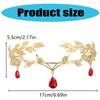 Vintage Forehead Pendant Rhinestone Tiara Headband for Weddings and Proms with Crystal Beads Formal Occasion Props