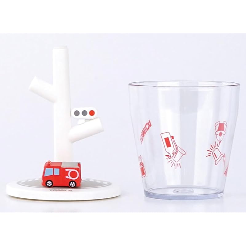 Hashy Top-in Hashy Mini Gurgeltasse & Ständer Feuerwehrauto Tomica TC-3552