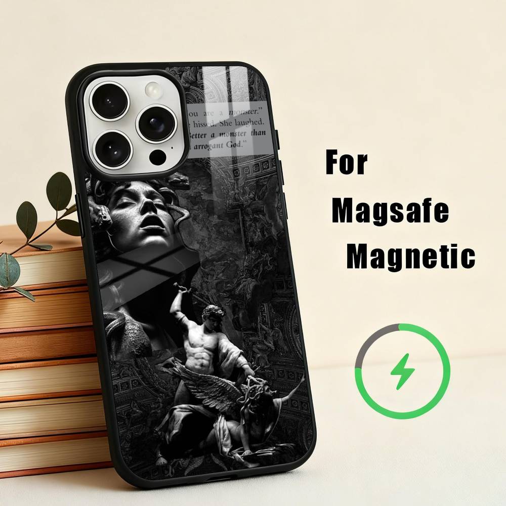 Medusa Greek Mythology Look At Me  Phone Case For iPhone 17,16,15,14,13,12,Plus,Pro,Max for Magsafe Magnetic Wireless Charging