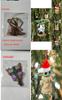 Colorful Baby Yoda Santa Acrylic Christmas Pendant For Unique Car Hanging Decor