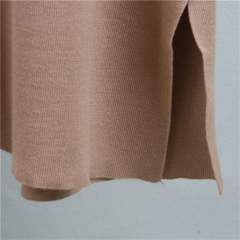 Modă de toamnă pentru femei, costum cardigan lung tricotat, rochie vestă fără mâneci asortată cu set din două piese cardigan lung tricotat