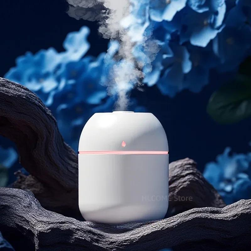 USB Humidifier Atomizer Aroma Oil Diffuser Mute 220 Ml Air Humidifier with Night Lamp for Car Bedroom Cool Mist Sprayer