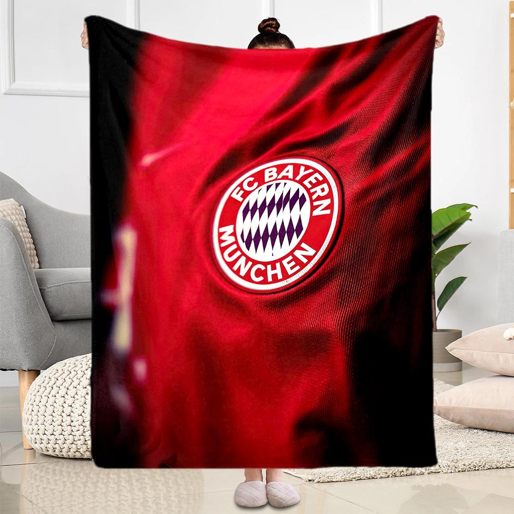 Bayern Munich Blanket Soft Warm Cozy Perfect for Bedding Couch Livingroom for All Seasons Modern Style Ideal Gift For Birthday Valentine'S Day