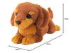 Sun Lemon Miniature Dachshund RBR Small Lap Dog 14x40x17cm Plush Animal Cute Dog P-7672
