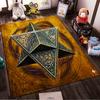 Sacred Geometry Symbol Teppich Rutschfester Teppich geeignet für Wohnzimmer- und Schlafzimmer-Sofas