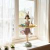 Girl Tray Statue Resin Figurine Storage Home Decor Porch Desk Organizer Key Holder for Candy