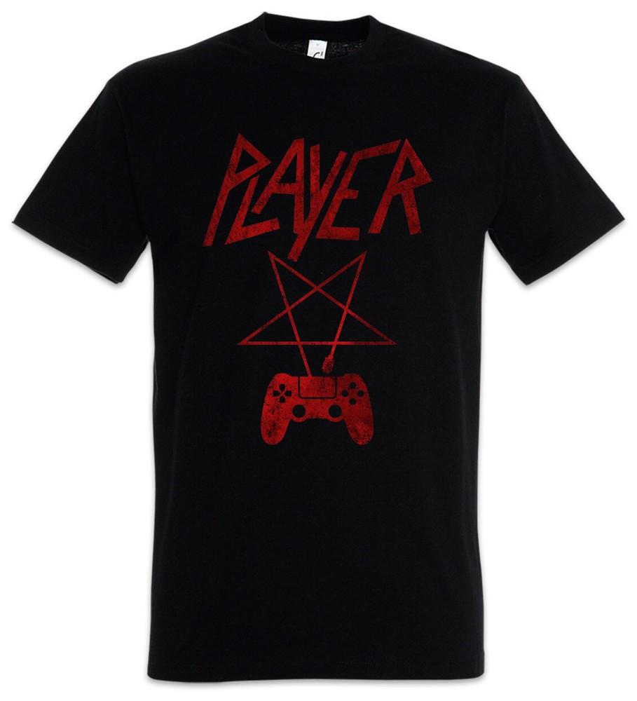 

Player P T-Shirt Player Fun Slayer Gamer Gaming Controller Games Pentagramm L