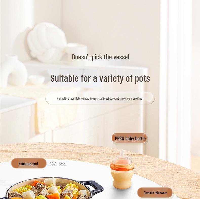 3000W Smart Multi-functional Induction Cooker and Warming Board for Hot Pot, Rice, and Dishes
