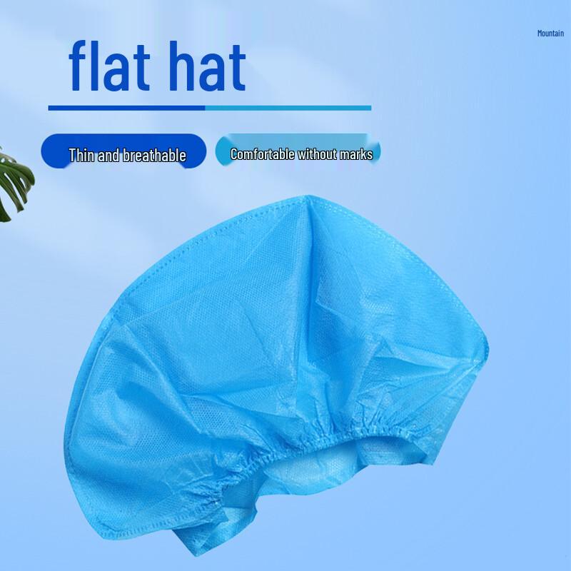 Disposable Non-woven Flat Top Work Cap