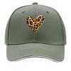 Wild Safari Heart Brush Pattern Sandwich Baseball Cap Sun Cap Outdoor Workouts Hat