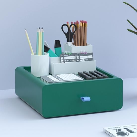 Cheap Plastic Drawer Type Desktop Storage Box Student Stationery Holder