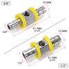 3/8 1/2 Inch Fuel Line Fuel Pressure T-fitting Adapter For Fuel Pressure Gauge Sensor Car Accessorie T-fitting Adapter Connector