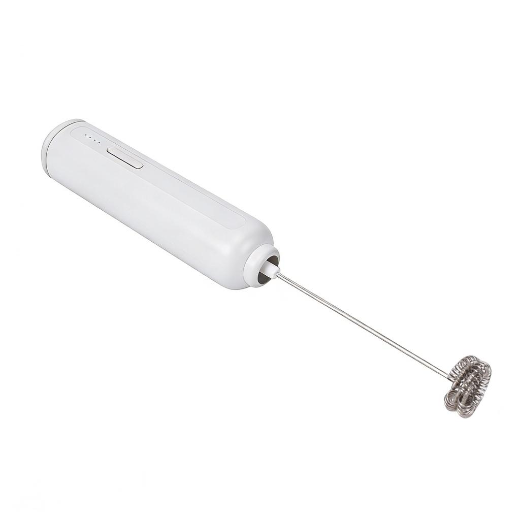 Re able Milk Frother, 3-Speed Handheld Electric Drink Mixer with Stainless Steel Whisks, Portable Foam Maker for Cappuccino Matcha Hot Choc