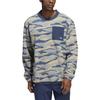 Adidas Logo Camouflage Print Crew Neck Sweatshirt Men Tops Multicolor HF6525