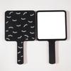 Eyelash Extensions Handheld Mirror Vanity Mirrors Portable Square Eyelash Extension Mirror Women Cosmetic Beauty Salon Supplies