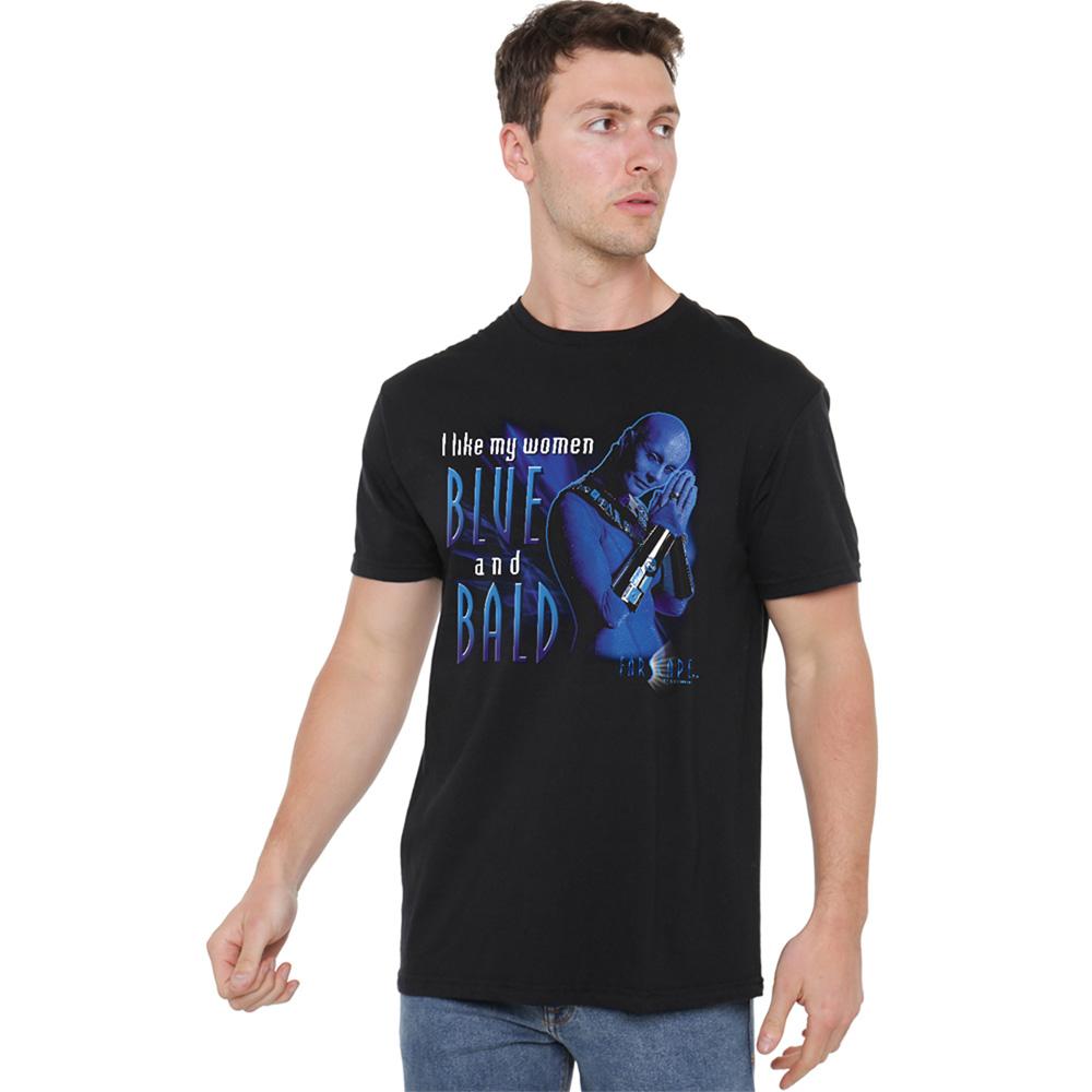 Farscape Unisex Adult Blue And Bald T-Shirt