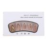 24Pcs Short Almond Gold Press On Nail With Carved Ripple Design Full Cover False Nail for Unique And Stylish Look