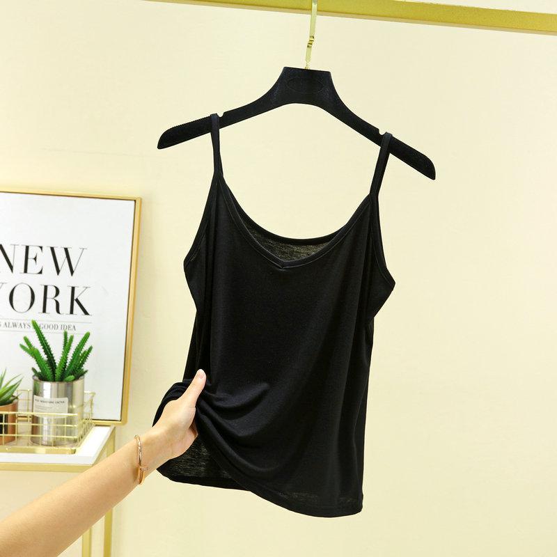 Women's Slimming V-Neck Modal Camisole: Summer Sleeveless Base Layer Top