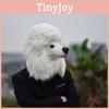 Mască Costum Câine Pudel Cap de Animal din Latex Pentru Petreceri de Halloween Fotografii