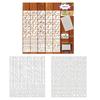 45Pcs Alphabet Pattern Drawing Painting Stencils Templates for DIY Making