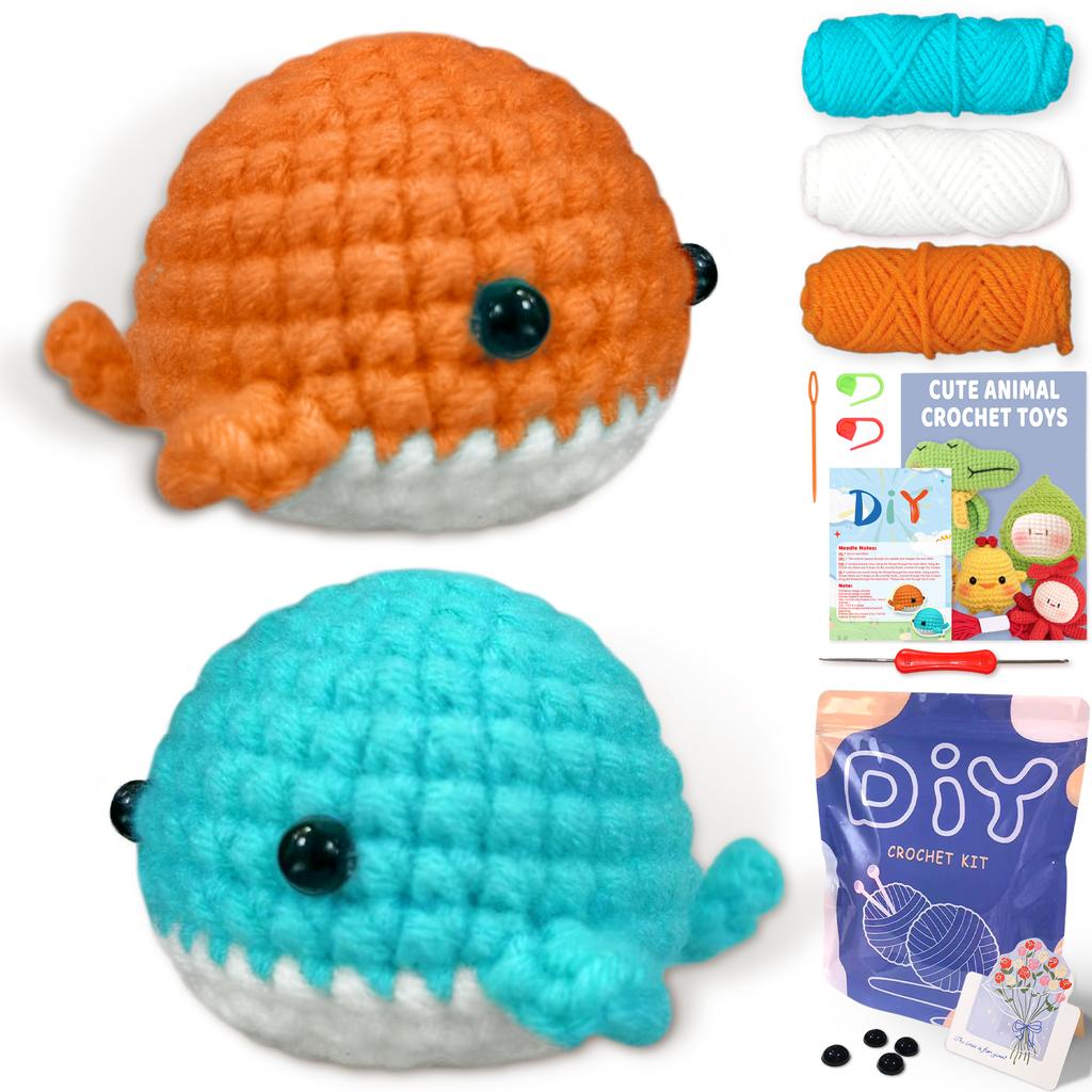 Kit da uncinetto Animal sery per principianti Set iniziale all'uncinetto, Kit da uncinetto fai-da-te per principianti, Kit per uncinetto e maglia passo dopo passo