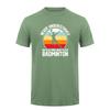 Never Underestimate An Old Unisex Who Plays Badminton T Shirt Retro Sunset Tshirts Sports Lover Gift Da844