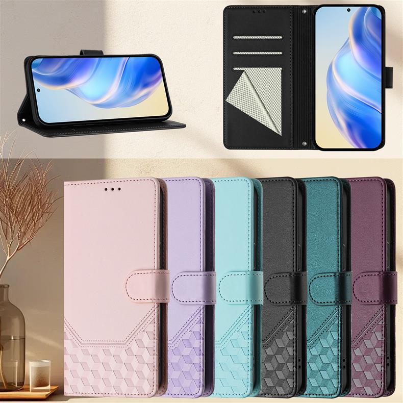 Applicable MOTO edge 60 Fusion Honeycomb Embossed Phone Case for Motorola G86Card slot case