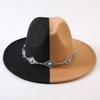 Popular European and American Classic Double-color Wide-brimmed Top Hat Men's and Women's Fashion OL Style Cowboy Hat Jazz Hat