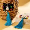 Rice Bead Skull Drop Earring Tassel Ear Jewelry Accessories Fashion Halloween Earrings  Party