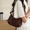 Stylish Small PU Crossbody Bag Women - Punk Chic Urban Commuter Shoulder With Zip Phone Pocket