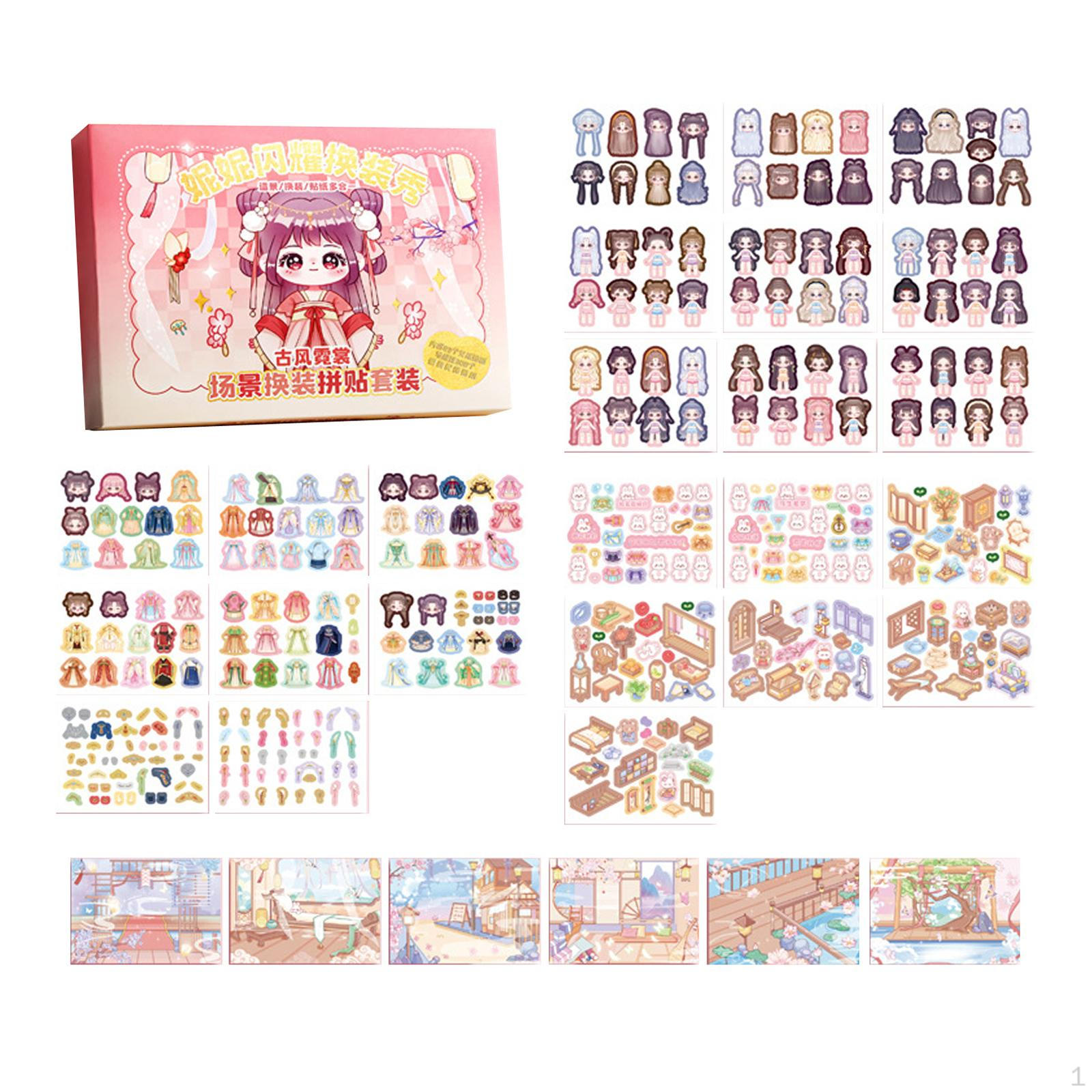 Make A Face Sticker Book Colorful Funny Stickers Activity Your Own for Ancient Customs