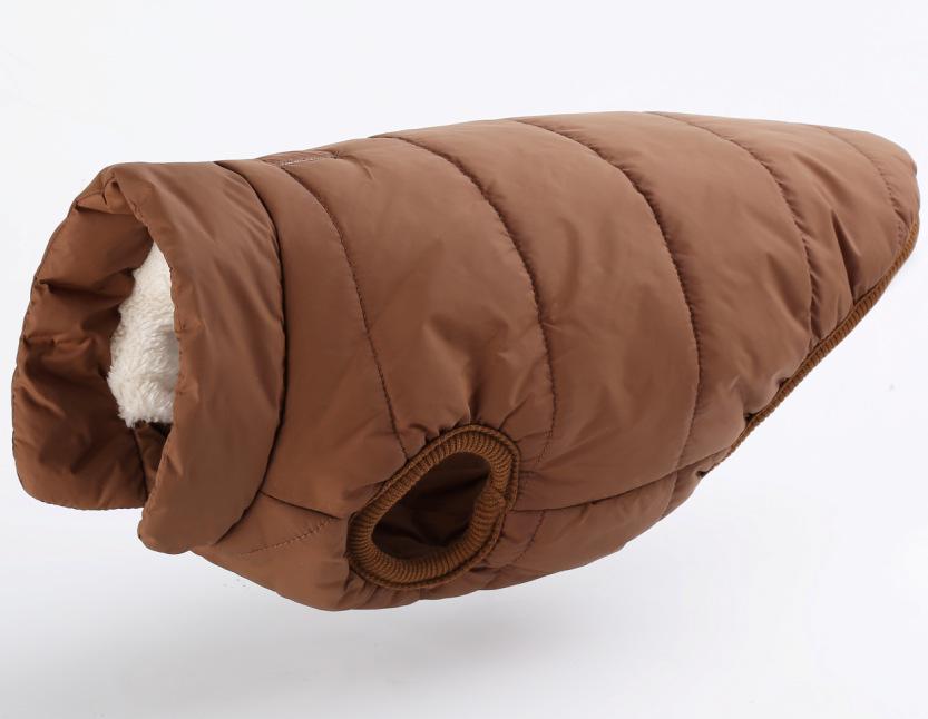 Thickened Cotton Snap Button Jacket for Dogs - Autumn/Winter Pet Apparel
