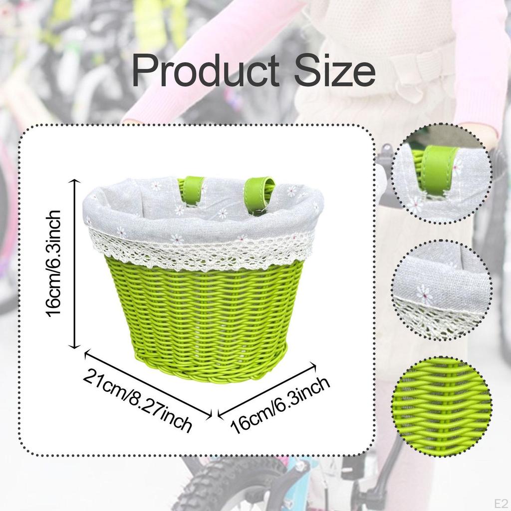 Bike Accessories for Kids, Woven Storage Basket Tricycles