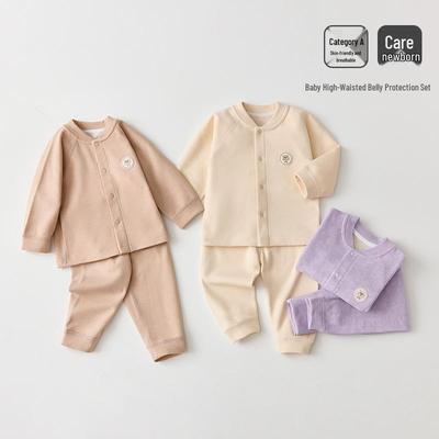 Seasonal Fleece Newborn Set: Breathable Wool Silk High-Waist Outfit