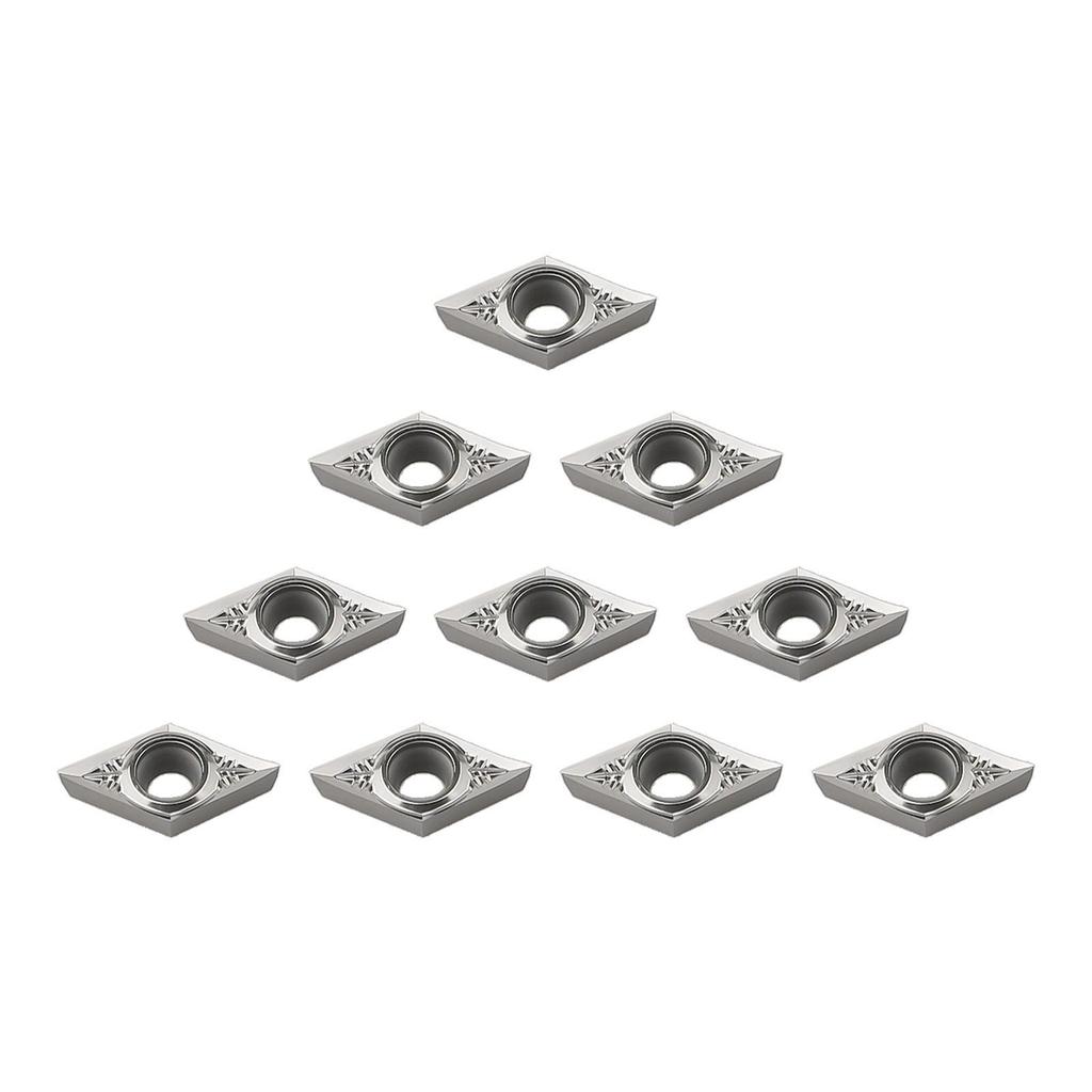 10pcs Aluminum DCGT11T302-AK DCGT32.50.5 Carbide Inserts Cutter Blade DCMT