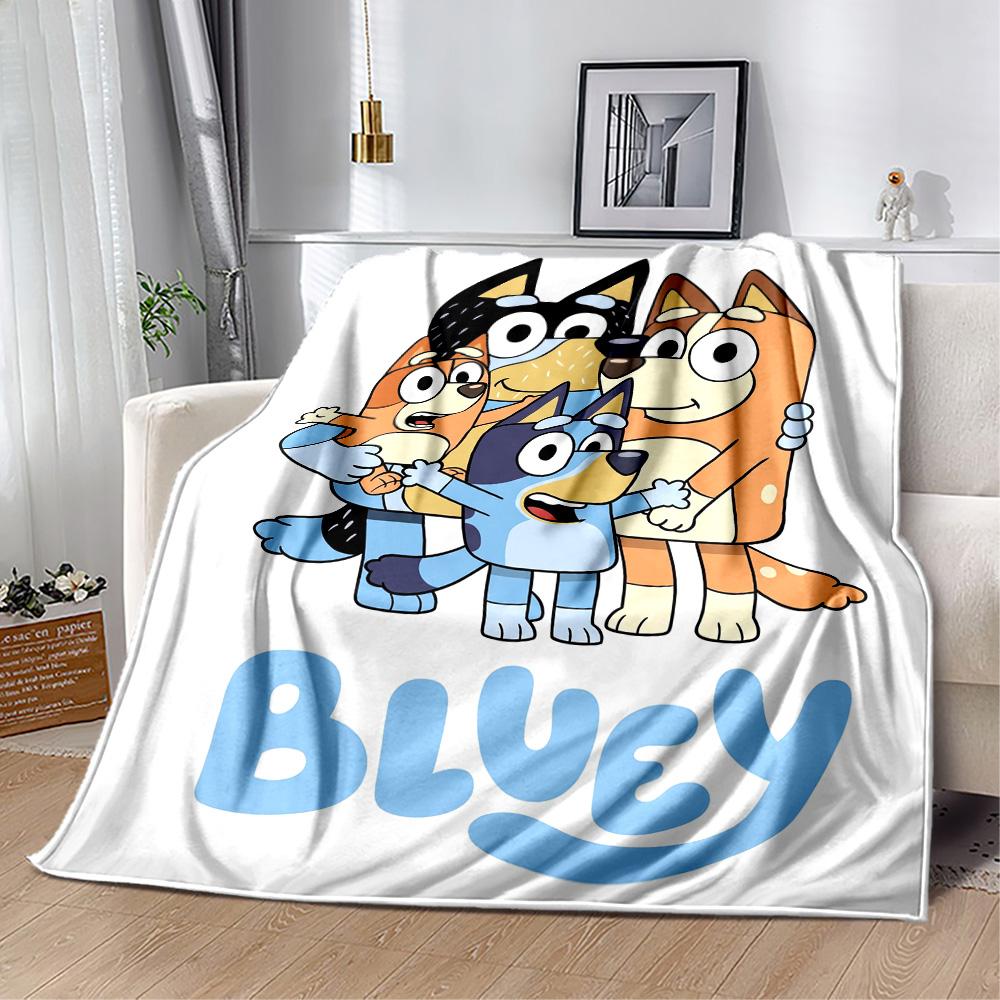 Bluey Friends Adventure Blanket Soft & Cozy Perfect for Picnics Office Bed for All Occasions Modern Style Unique Gift for Family and Friends Camping