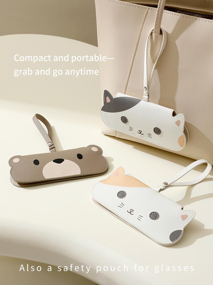 Glasses storage bag, cute portable hanging sunglasses, sunglasses storage box, hanging bag, glasses clip, protective cas