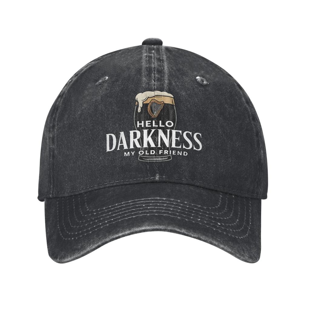 Hello Darkness My Old Friend Irish Beer St Sun Baseball Cap  Trendy Women Men Washed Hip Hop Hats Dropshipping Baseball Caps