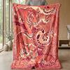 Tiger Family in Harmony Theme blanket Lightweight Warm Flannel Blanket Decorative Throw Blanket for Home Decoration