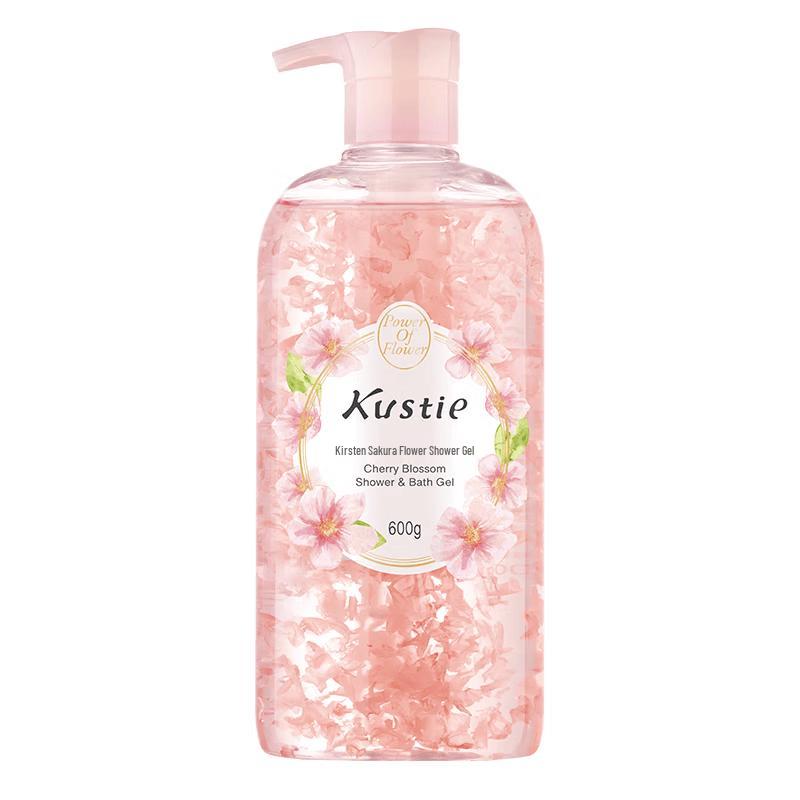 Kustie Cherry Blossom Petal Scented Shower Gel