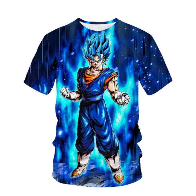 2025 Dragon Ball Z Tshirt Vegeta Clothes Men Short Sleeve Cartoon Super Saiyan T-shirt Jersey Streetwear Summer Goku Gmy Tops