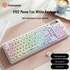 Teclado de Membrana EWEADN V102 Silencioso de 98 Teclas com Sensação Mecânica