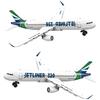 NEW France 320 Aircraft Model Building Blocks Jet Liner Airbus Technical Creative Plane Bricks City Toy Children Gift