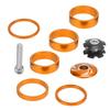 6Pcs Bike Headset Spacer Aluminium Alloy Bicycle Handlebar Stem Spacers for Mountain BikeGold
