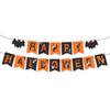 Set da 5 Pezzi Bandiera di Halloween Stendardo Appeso di Halloween Decorazione Appesa Fai da Te per Festa di Halloween