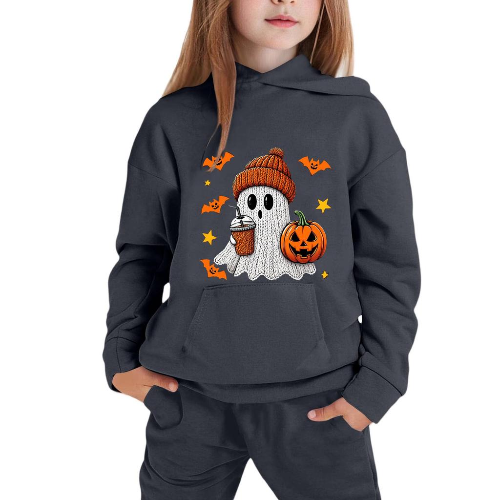 Children's Hoodie with Halloween Print for Casual Wear