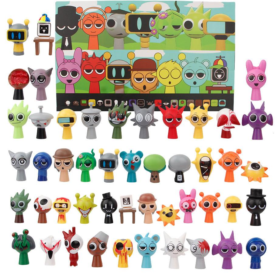 Figuritas Sprunki Box de Material PVC para Niños Coleccionables de Exhibición