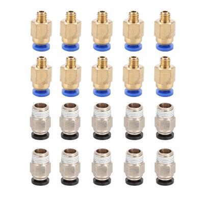 20 τμχ PC4 M10 Αρσενικό ίσιο πνευματικό βύσμα PC4 M6 Quick in Fitting