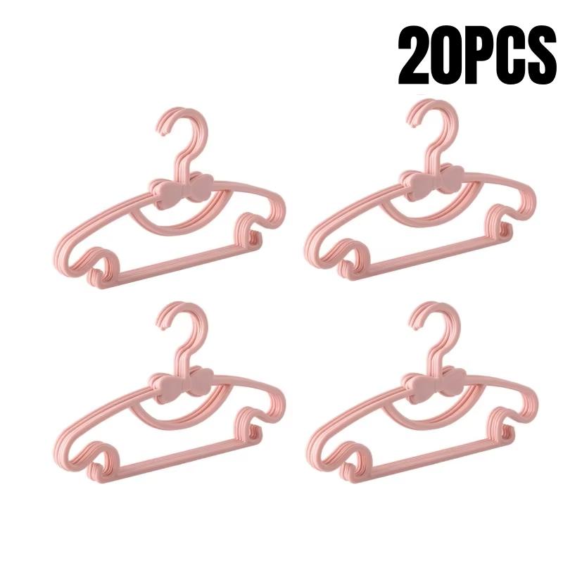 5-50pcs Baby Hangers Plastic Kids Clothes Storage Hanger Portable Cute Non-Slip Hangers Wardrobe Towel Clothing Storage Tools