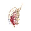 High-End Crystal Butterfly Brooch Women'S Niche Temperament Light Luxury Pin High-End Suit Coat Corsage With Accessories